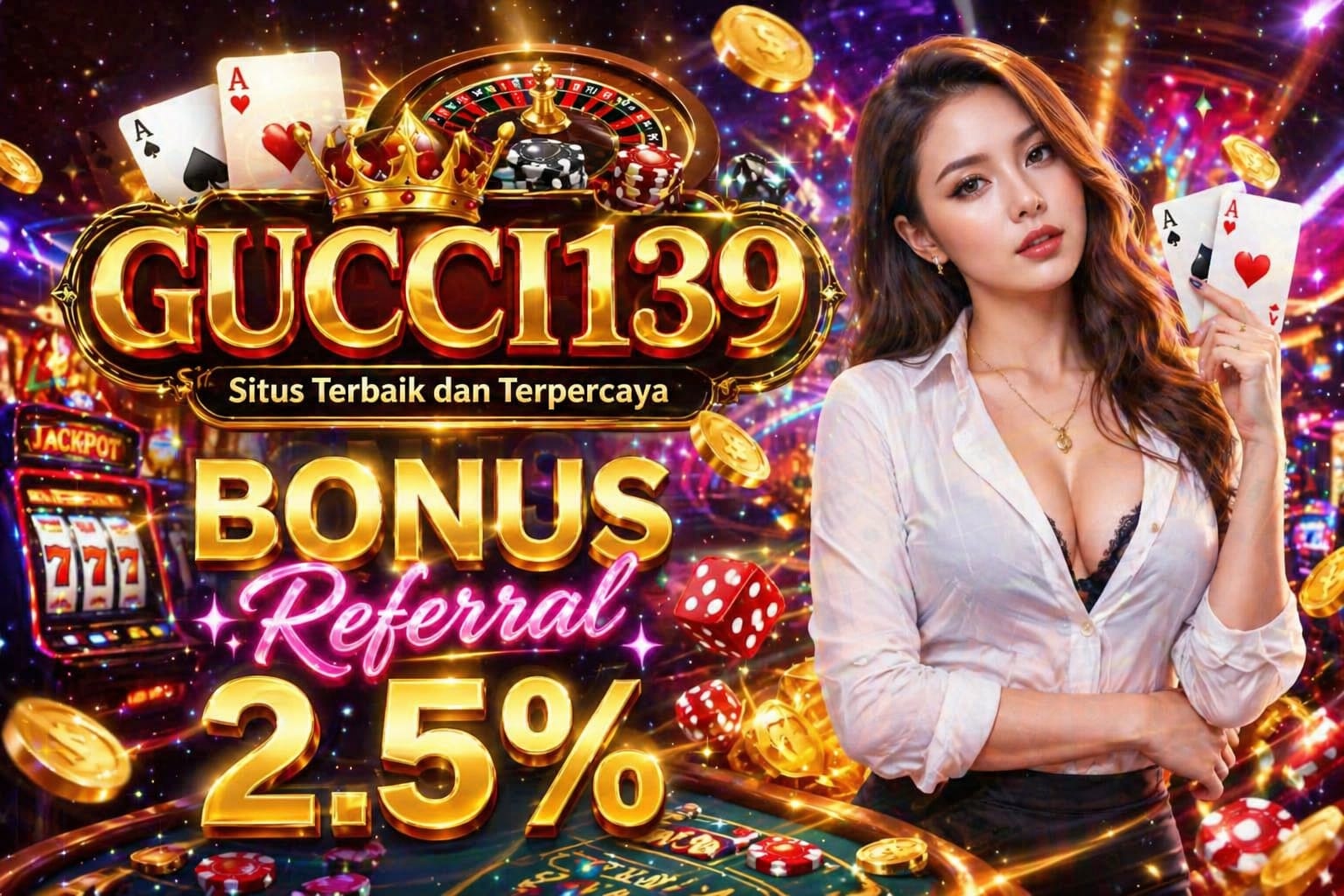 GUCCI139 : Link Agen Slot Gacor Resmi Terbaru Bonus New Member 100% promo